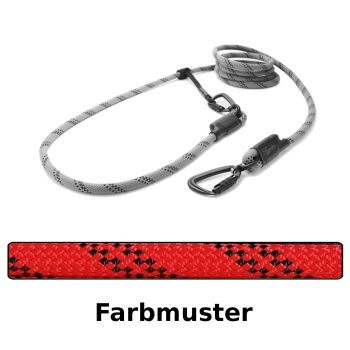 Preview: EASYLONG Hundeleine TWIST - L - 2,5m - rot/orange rally